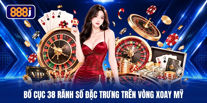 Bố cục 38 rãnh số đặc trưng trên vòng xoay Mỹ